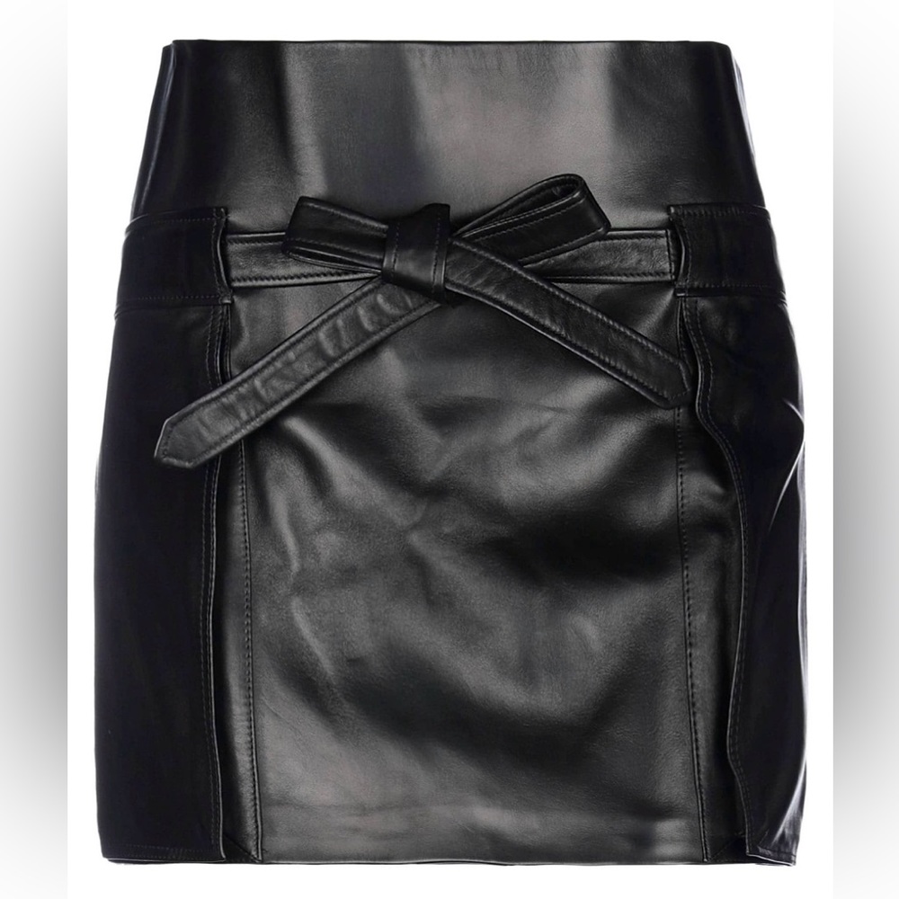 Brand New Saint Laurent leather skirt